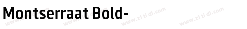 Montserraat Bold字体转换